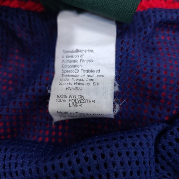 Vintage 1996 Atlanta Olympic Swim Trunks Mens Medium Lined Pull On Flag Shorts - Picture 7 of 7